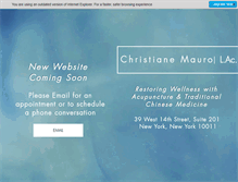 Tablet Screenshot of mauroacupuncture.com